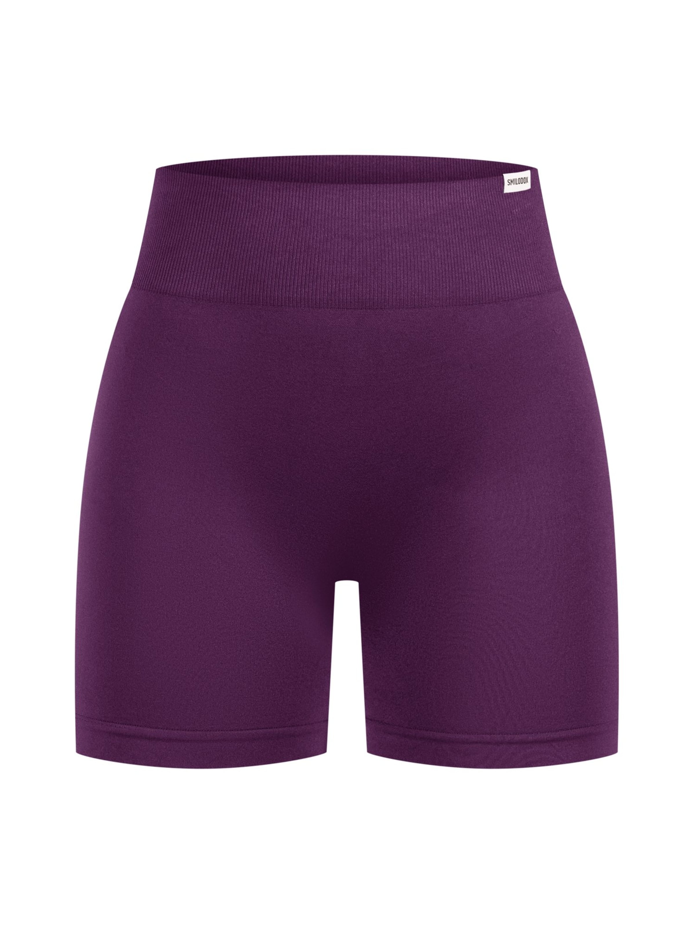 Smilodox Slimfit Shorts ' Harly ' Seamless in Lila: Vorderseite