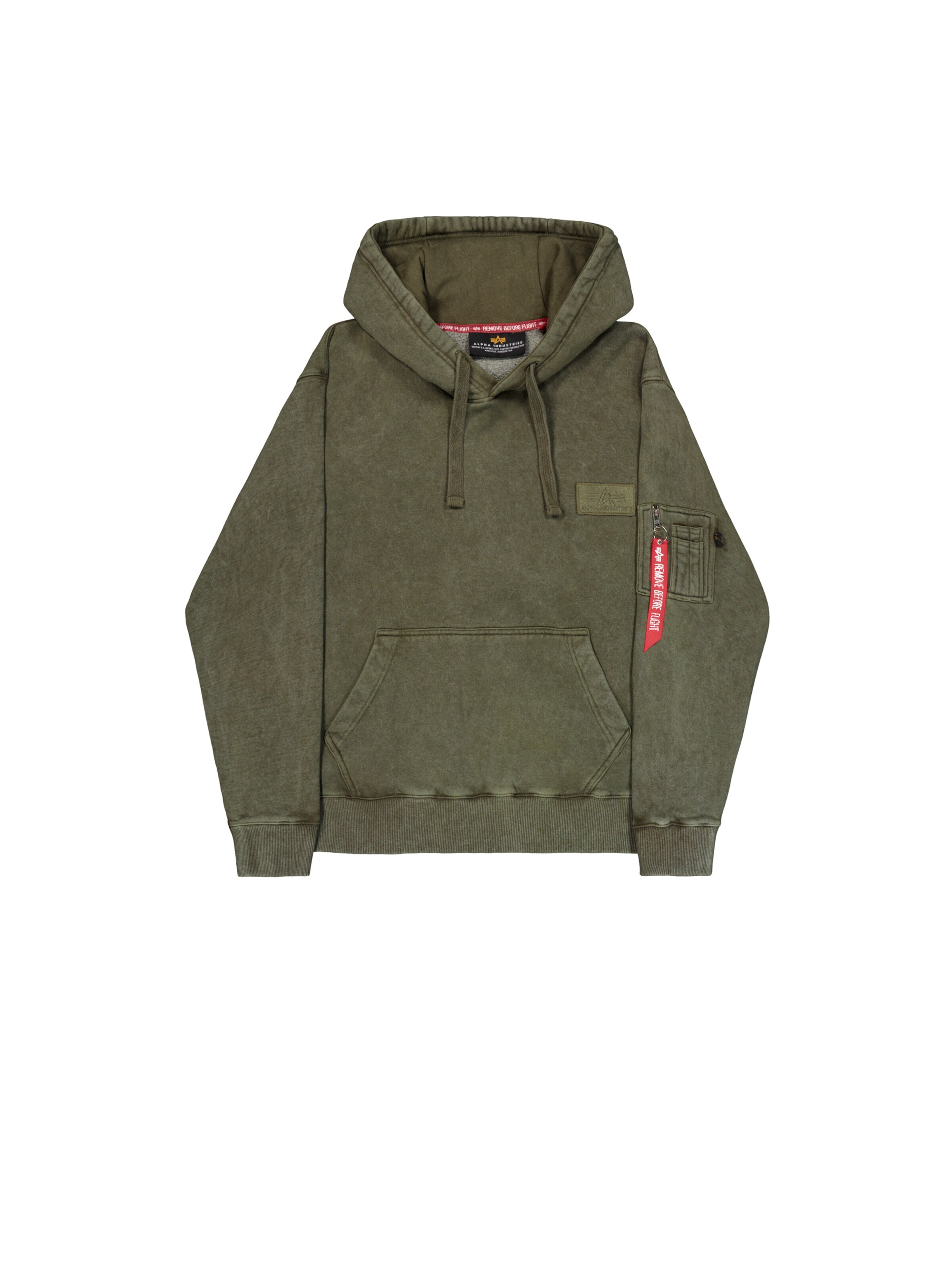 ALPHA INDUSTRIES Sweatshirt 'Backprint Vintage' in Green: front