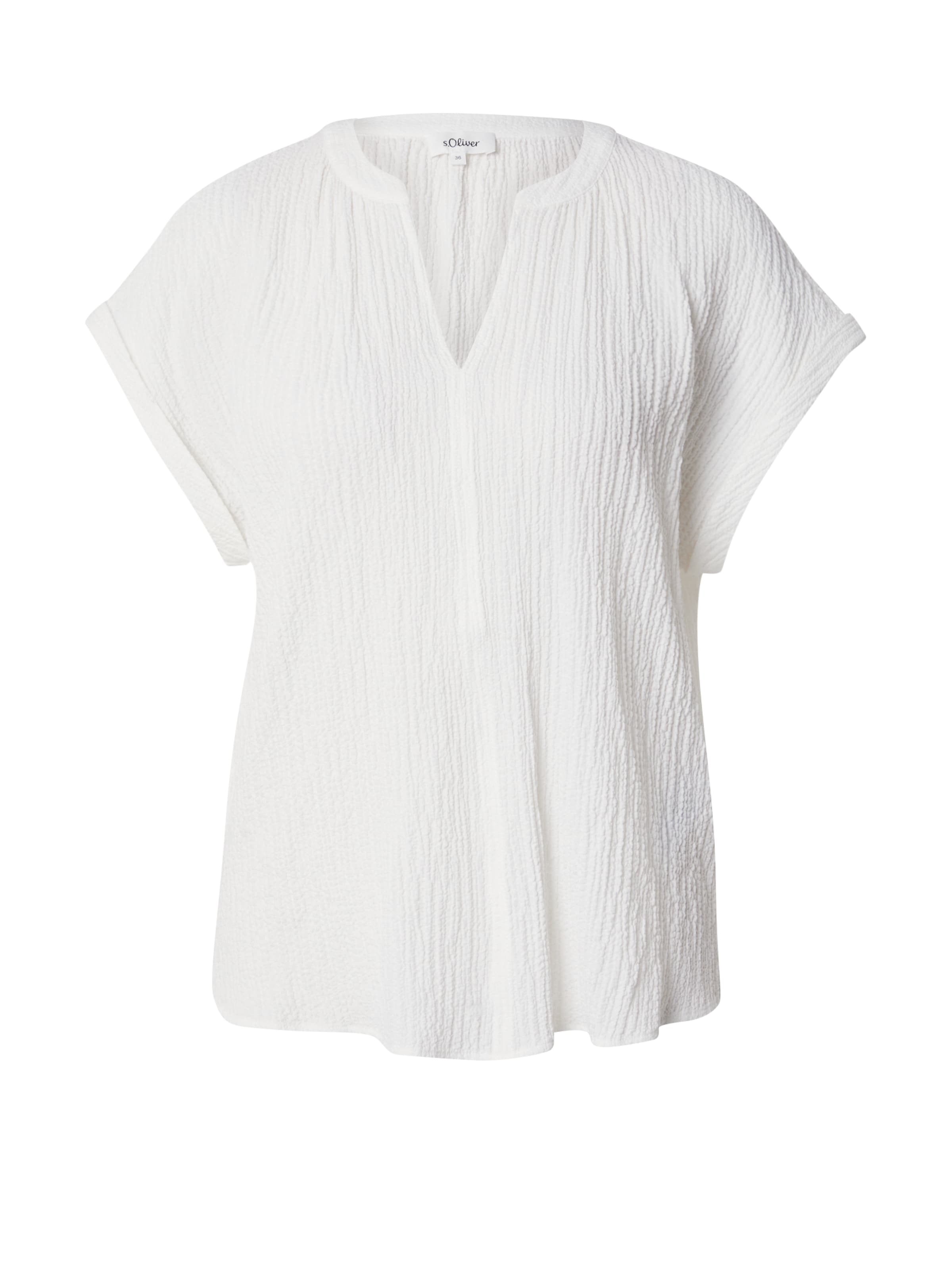 s.Oliver Bluse in Weiß: Vorderseite