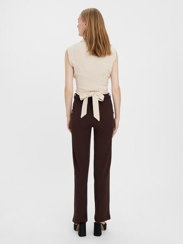 VERO MODA Regular Pants 'Zamira' in Brown