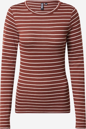 PIECES قميص 'TENNA' بـ أحمر نبيذي / أبيض, عرض المنتج