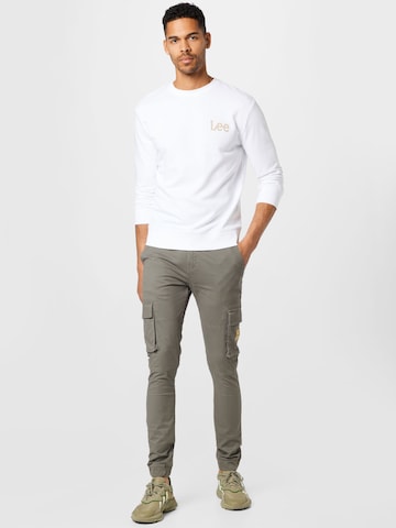 Denim Project Tapered Cargo Pants in Grey
