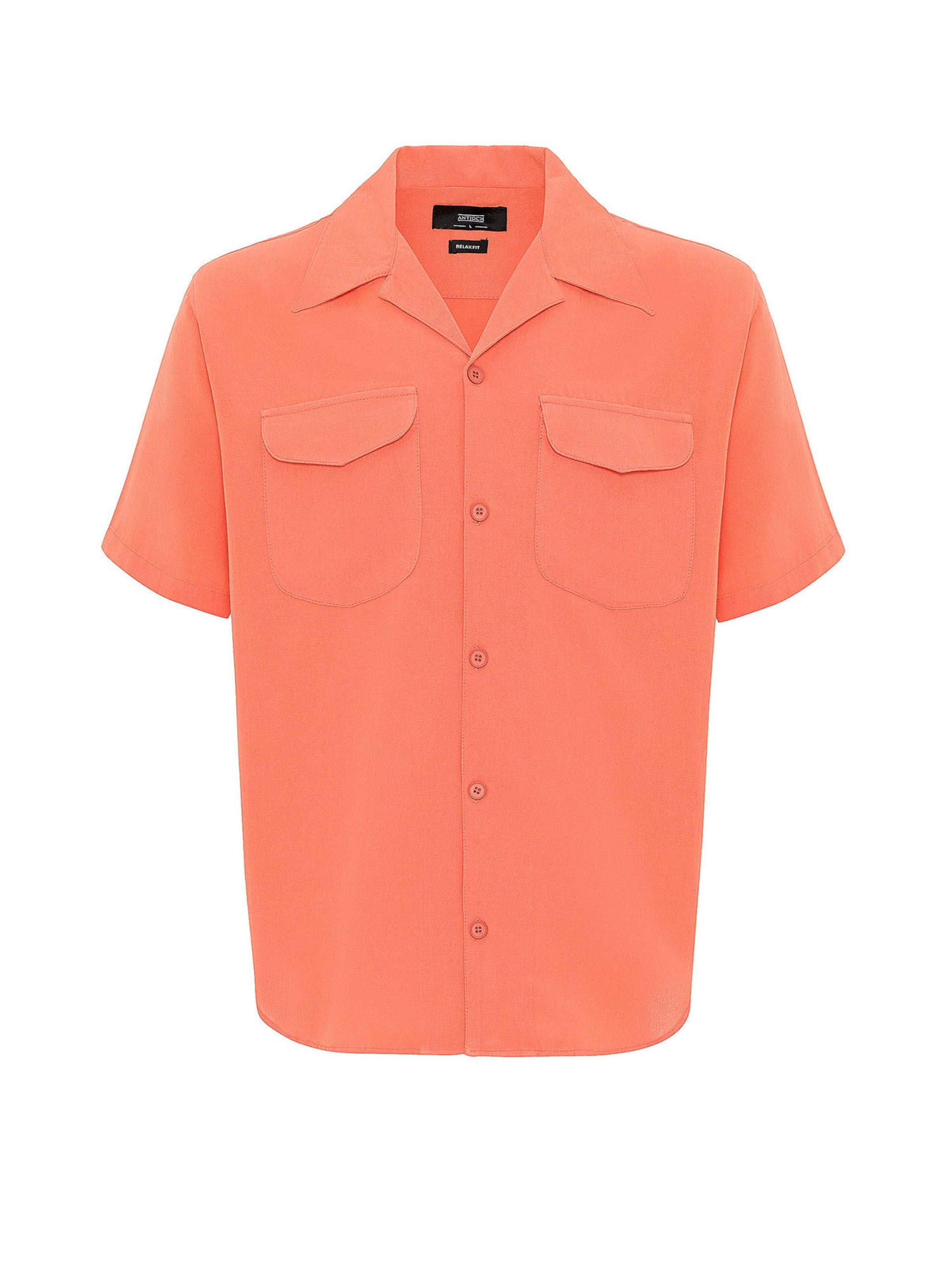 Antioch Regular fit Overhemd in Oranje: voorkant