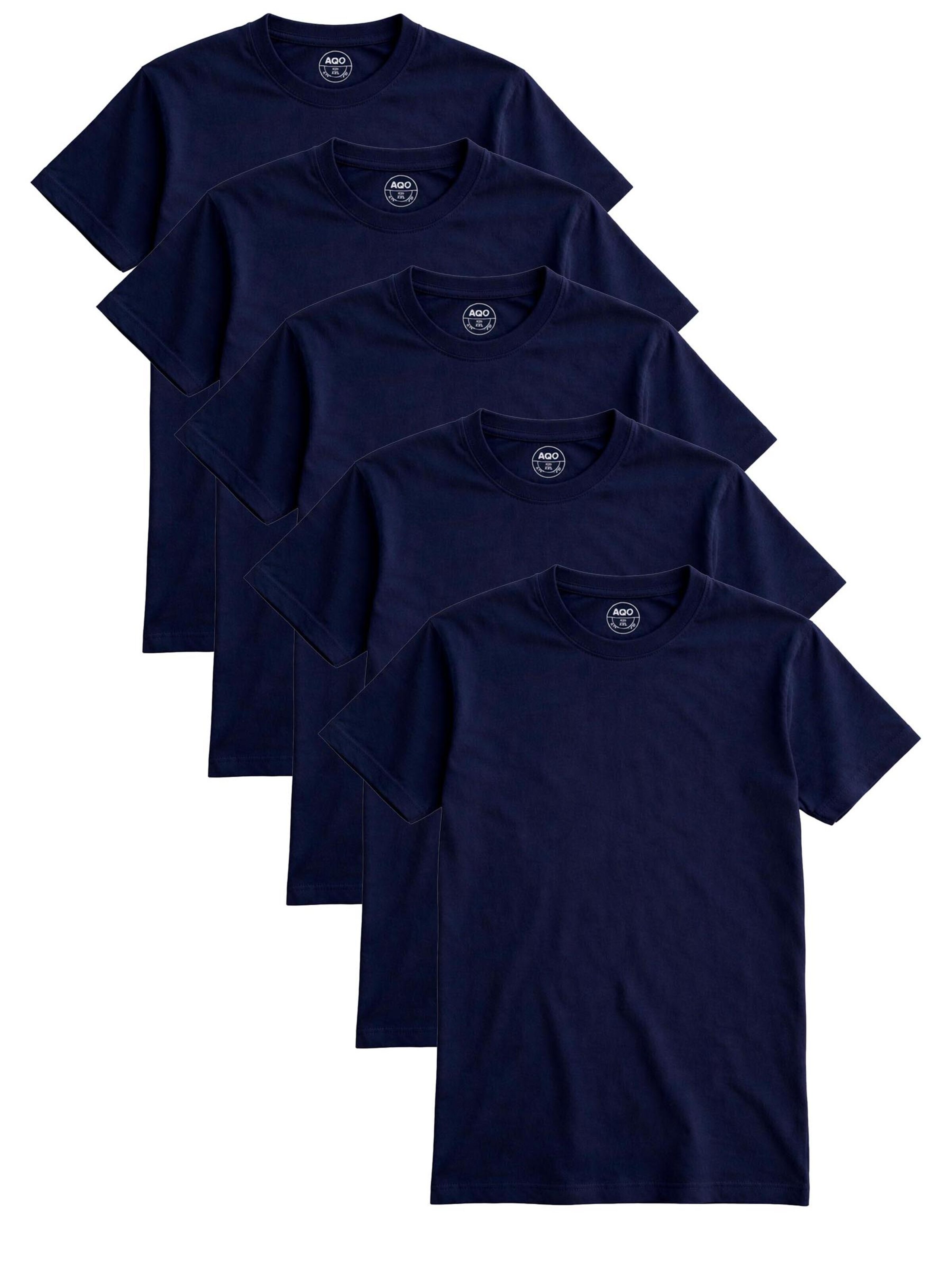A Question Of (AQO) Bluser & t-shirts '5 pack Anders Tee' i blå: forside