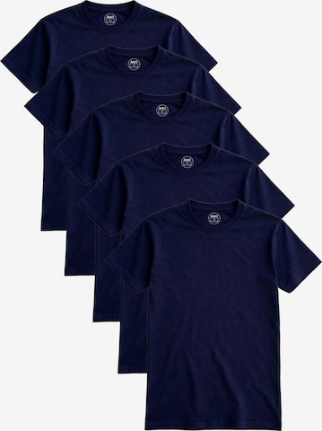 A Question Of (AQO) Shirt '5 pack Anders Tee' in Blauw: voorkant