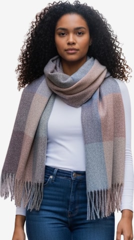 Kumixi Scarf 'Fransen' in Beige: front