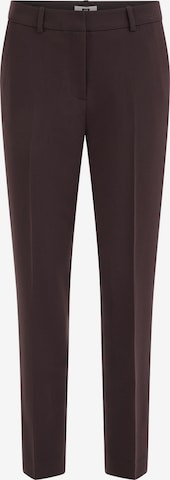 Slimfit Pantaloni cu dungă de la WE Fashion pe maro: față
