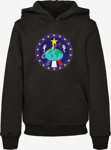 F4NT4STIC Sweatshirt 'NASA Classic Globe Astronauts' in Black: front