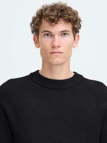 Pull-over ' CFKRISTIAN raglan rib crew neck knit ' Casual Friday en noir