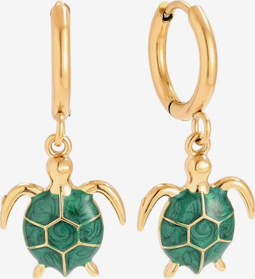 Boucles d'oreilles 'MOANA' Cala Rose en or : devant