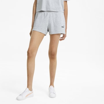 PUMA Regular Sportbroek in Grijs: voorkant