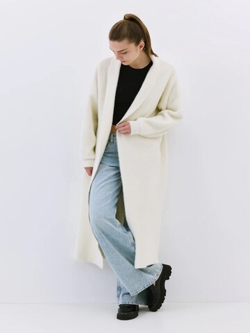No Matter What Gebreid vest in Beige: voorkant