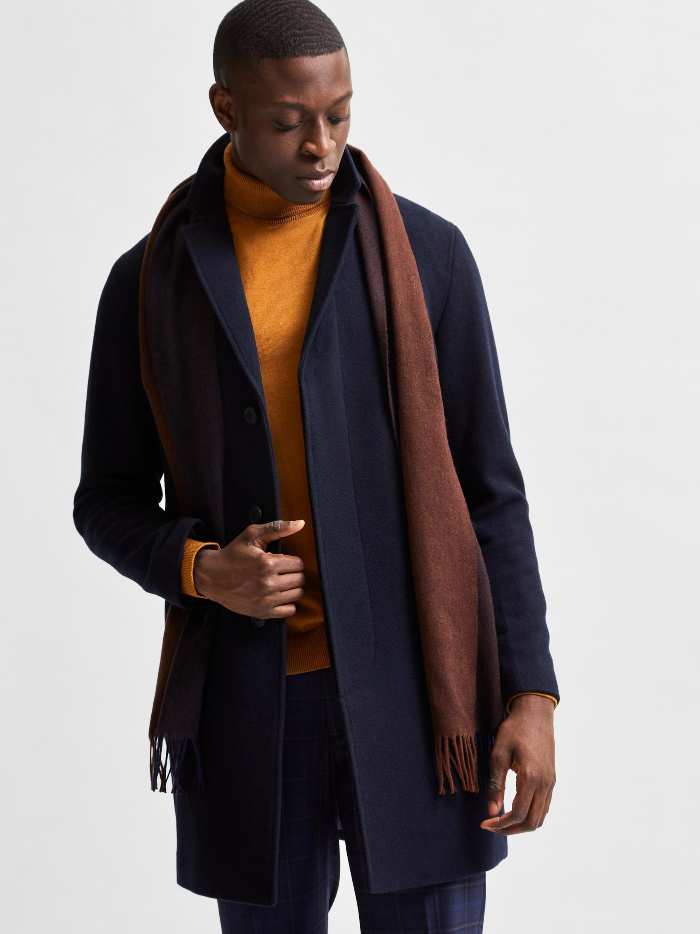 Selected homme clearance overcoat