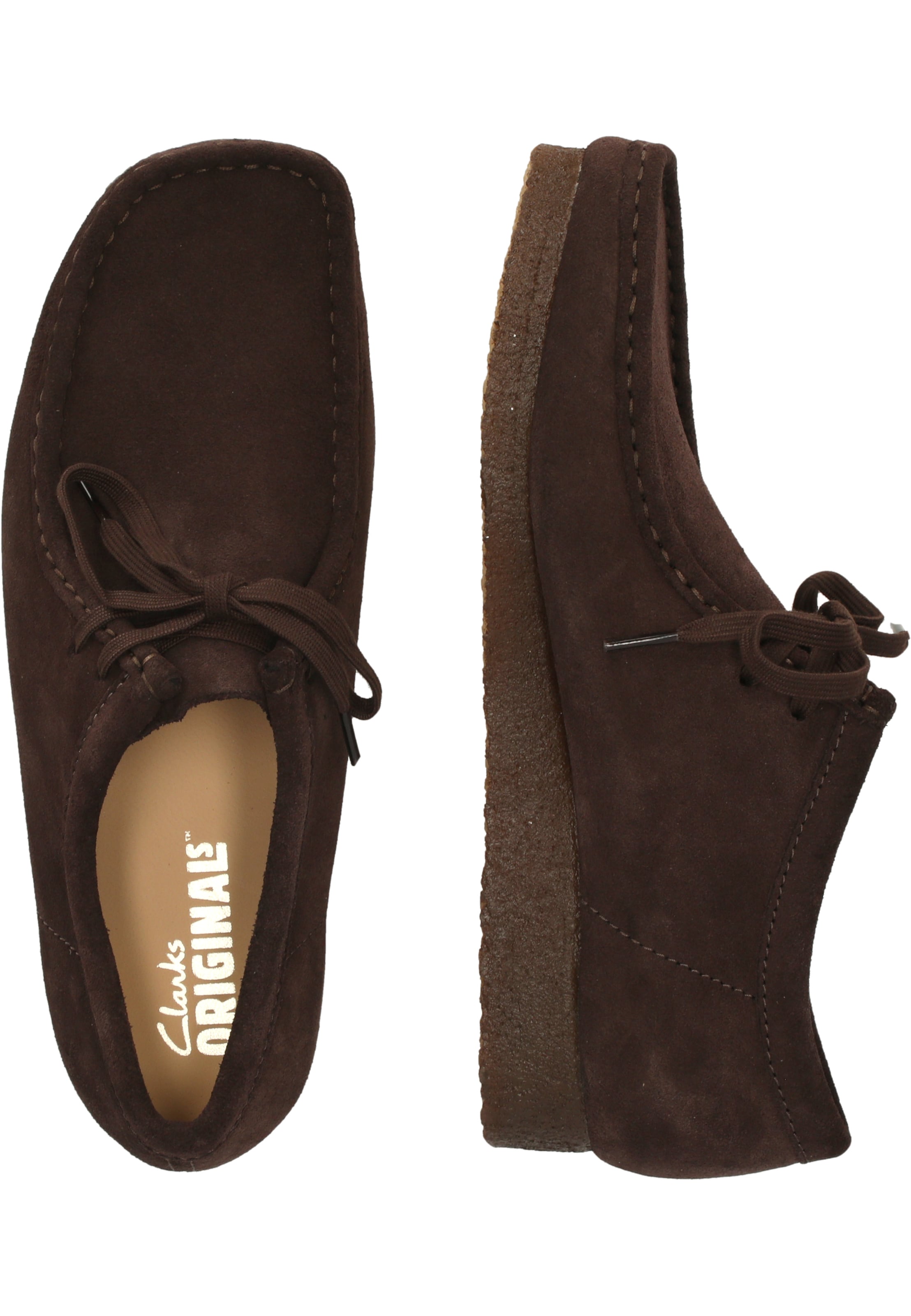 CLARKS Moccasin 'Wallabee' in Brown