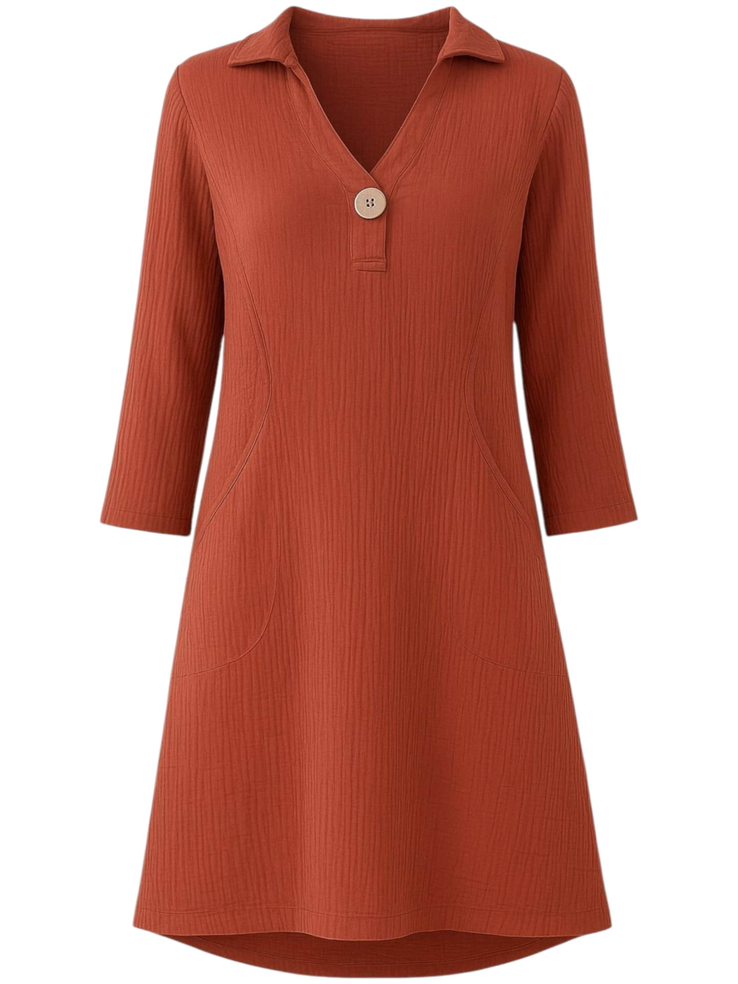 WENOR - Vestido de verano 'LUMA' en rojo: frente