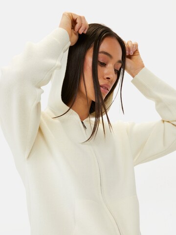 CAMEL ACTIVE Strickjacke mit Kapuze in Beige