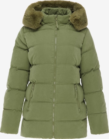 Usha - Casaco de inverno em verde: frente