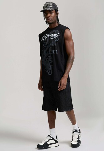 Ed Hardy Top in Schwarz