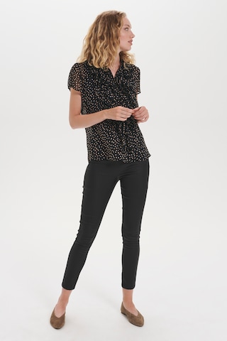 SAINT TROPEZ Bluzka 'Lilja' w kolorze czarny