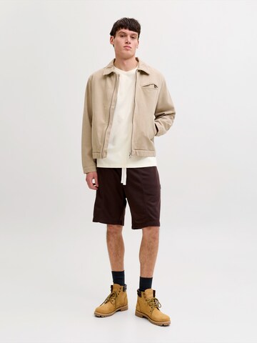 balta JACK & JONES Marškinėliai 'JORMontauk'