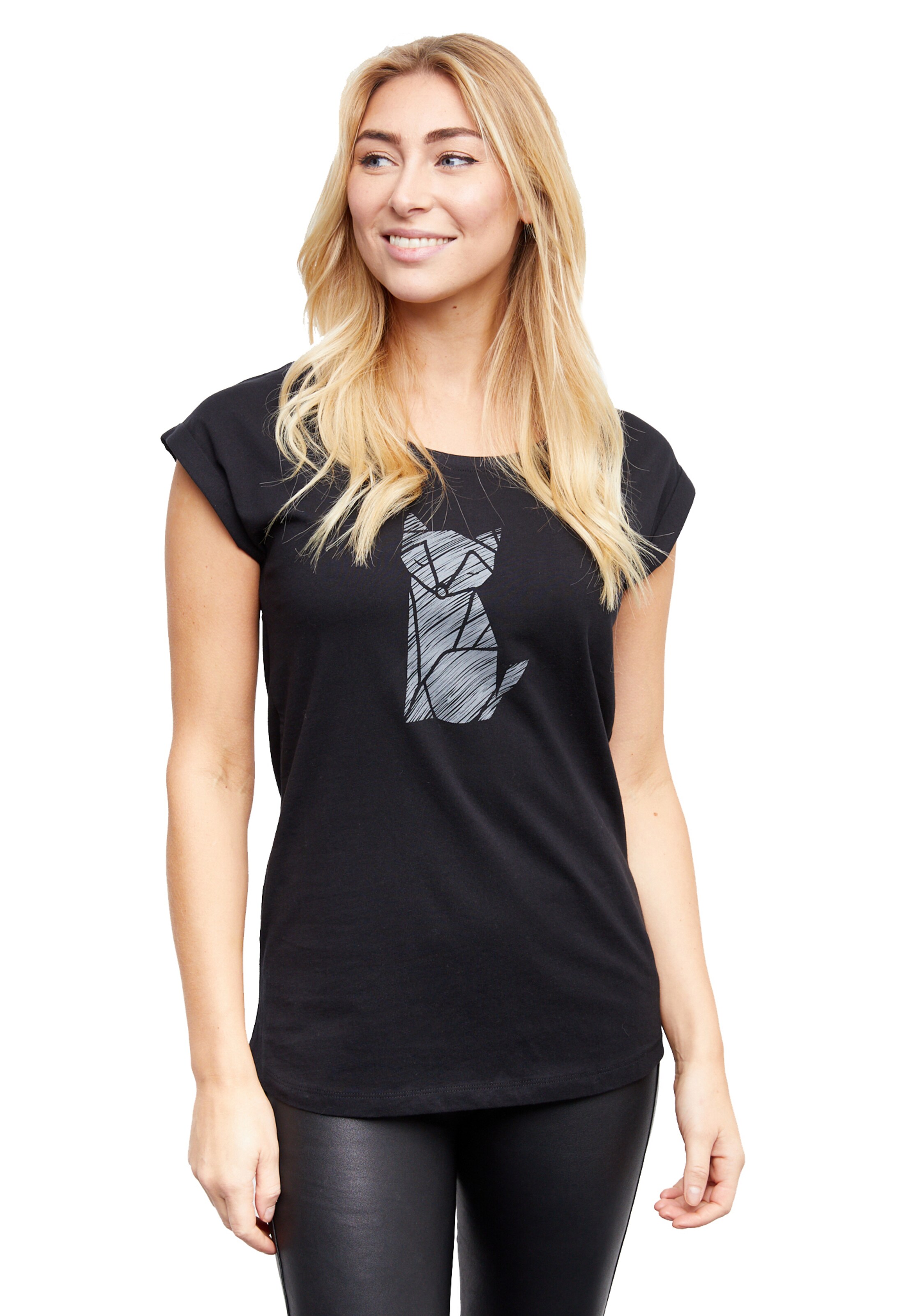 Frauen Shirts & Tops Lakeville Mountain T-Shirt 'Kiza' in Schwarz - JT21377 Frauen Shirts & Tops Lakeville Mountain T-Shirt 'Kiza' in Schwarz - JT21377