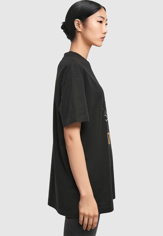 Merchcode Oversized shirt 'Halloween - Skull Of The Night' in Zwart