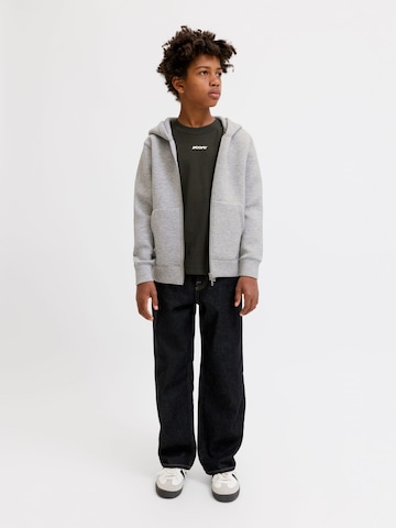 Jack & Jones Junior Zip-Up Hoodie 'Legacy' in Grey