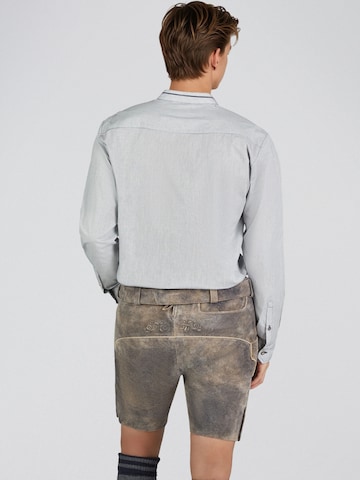 SPIETH & WENSKY Slim fit Traditional button up shirt 'Hubertus' in Blue