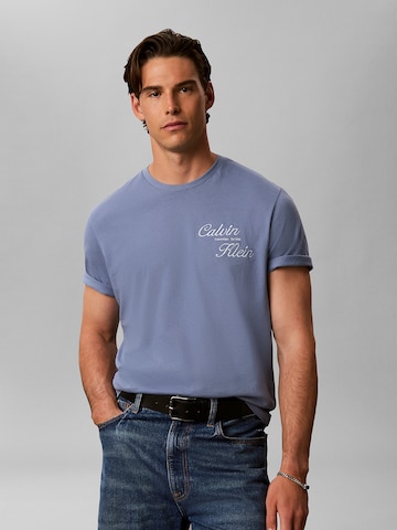 Calvin Klein Jeans Regular Shirt in Blauw