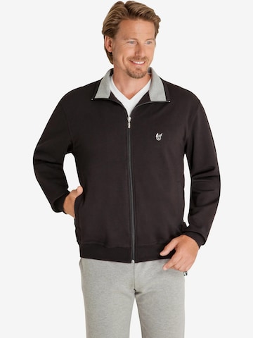 HAJO Sweatjacke in Schwarz: Vorderseite