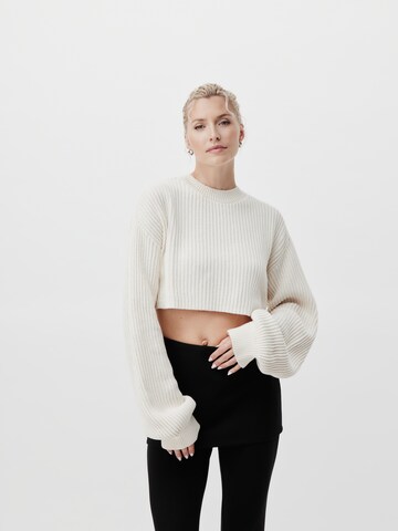 LeGer by Lena Gercke Pullover 'Thassia' i hvid: forside