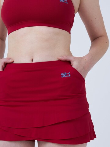 SPORTKIND Sportrok 'Tulip Skirt / Skort' in Rood