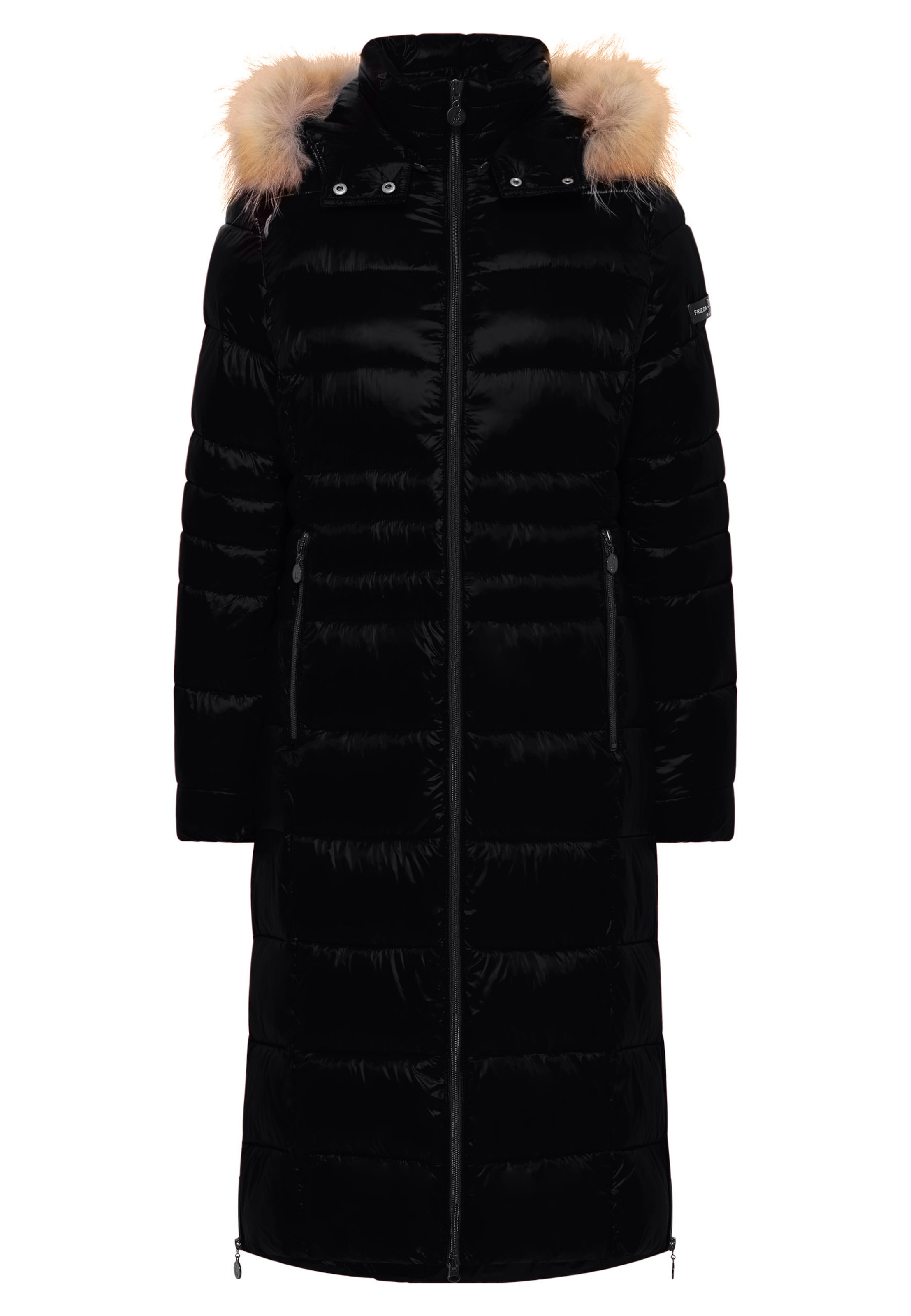 Frieda & Freddies NY Wintermantel 'Dalia 2' in Schwarz: Vorderseite