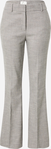 FIVEUNITS Flared Trousers with creases 'Clara' in Beige: front