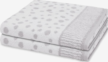 ROSS Towel 'Punkte allover' in Grey: front
