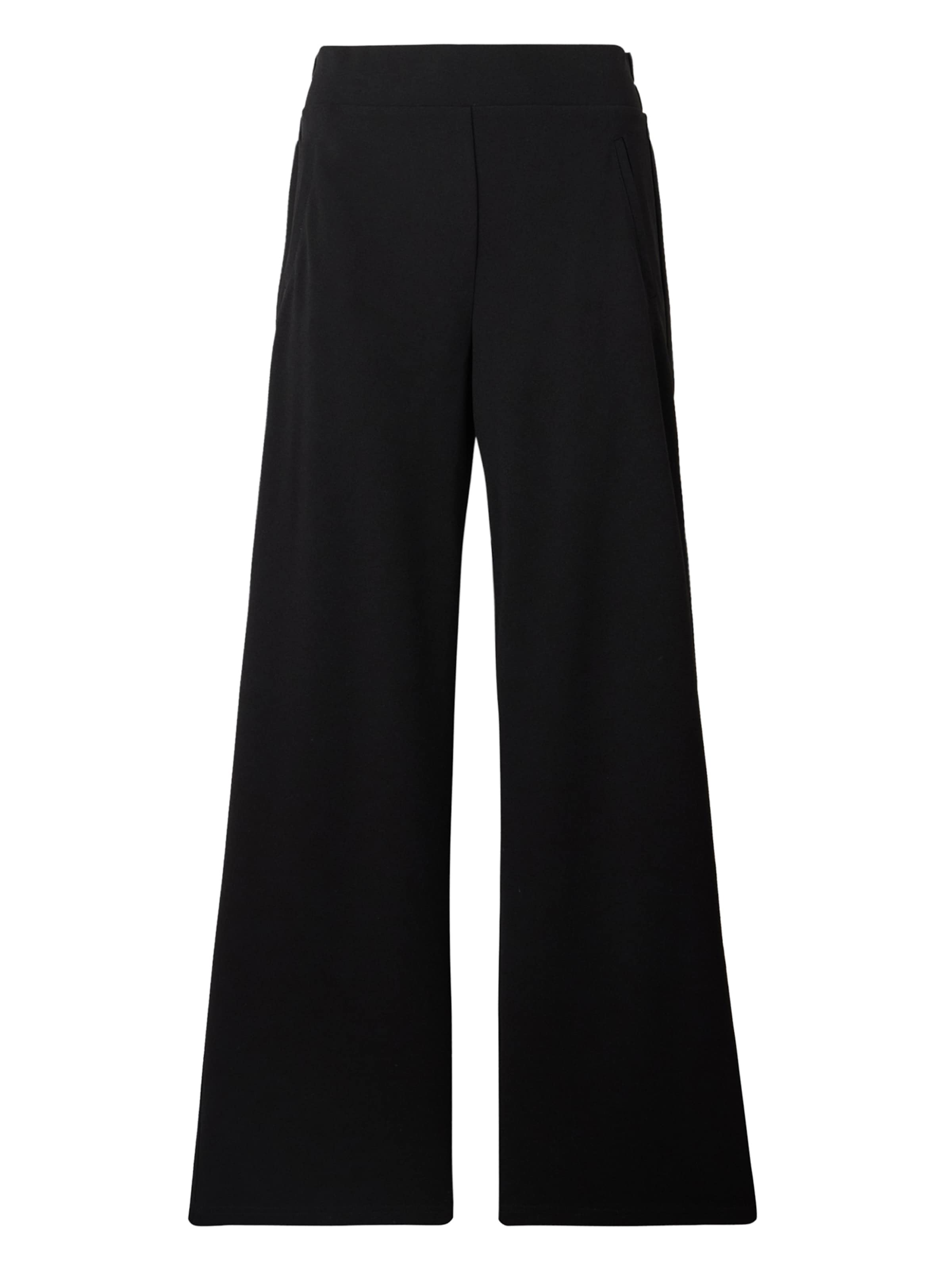 Wide Leg Pantalon 'ONLEVI' ONLY en noir : devant