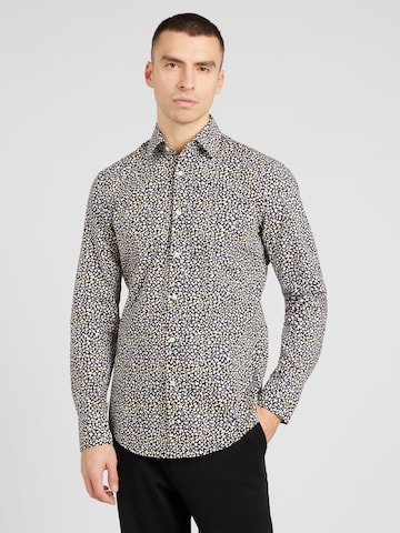 BOSS Black Regular fit Button Up Shirt 'HANK' in Mixed colors: front