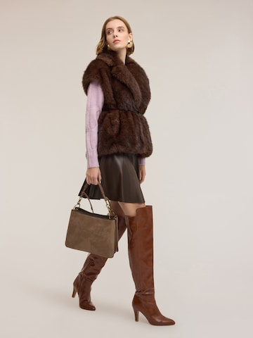 MOTIVI Winter Coat in Brown
