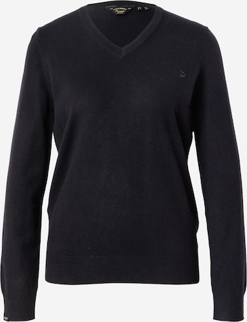 juoda Superdry Megztinis: priekis