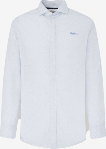 Pepe Jeans Regular fit Button Up Shirt 'PASCAL' in Blue: front