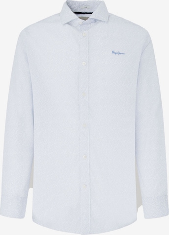Pepe Jeans Regular fit Button Up Shirt 'PASCAL' in Blue: front
