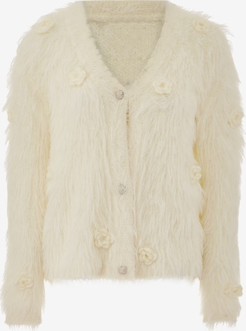 caspio Neuletakki värissä valkoinen: etupuoli