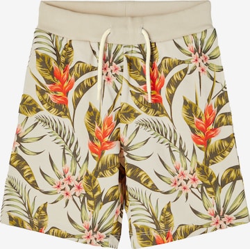 NAME IT Pants 'Tropical' in Beige: front