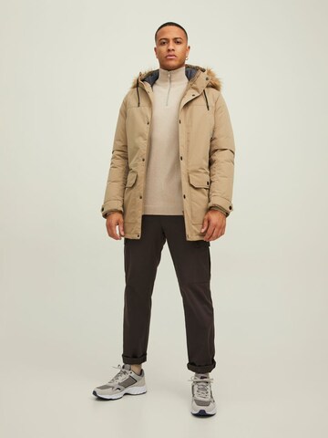 JACK & JONES Winter Parka 'Winner' in Beige