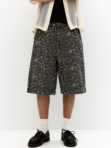 Pull&Bear Loosefit Broek in Blauw: voorkant