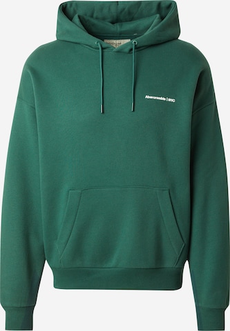 Sweat-shirt Abercrombie & Fitch en vert : devant