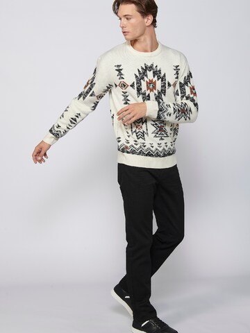 Pull-over KOROSHI en blanc