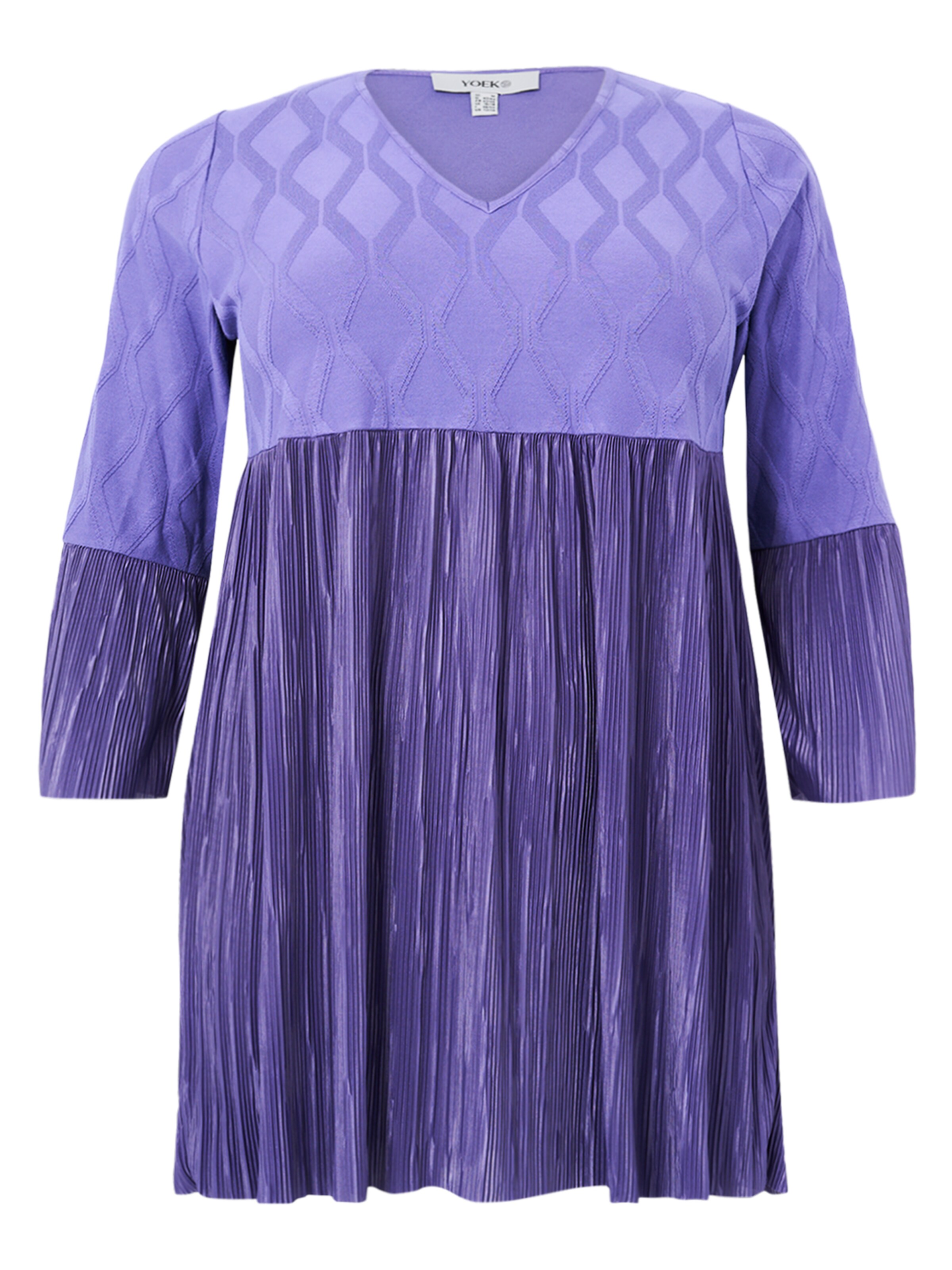 YOEK Tuniek in Lila: voorkant