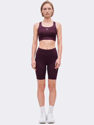 ASICS Skinny Športové nohavice 'ROAD' - Fialová