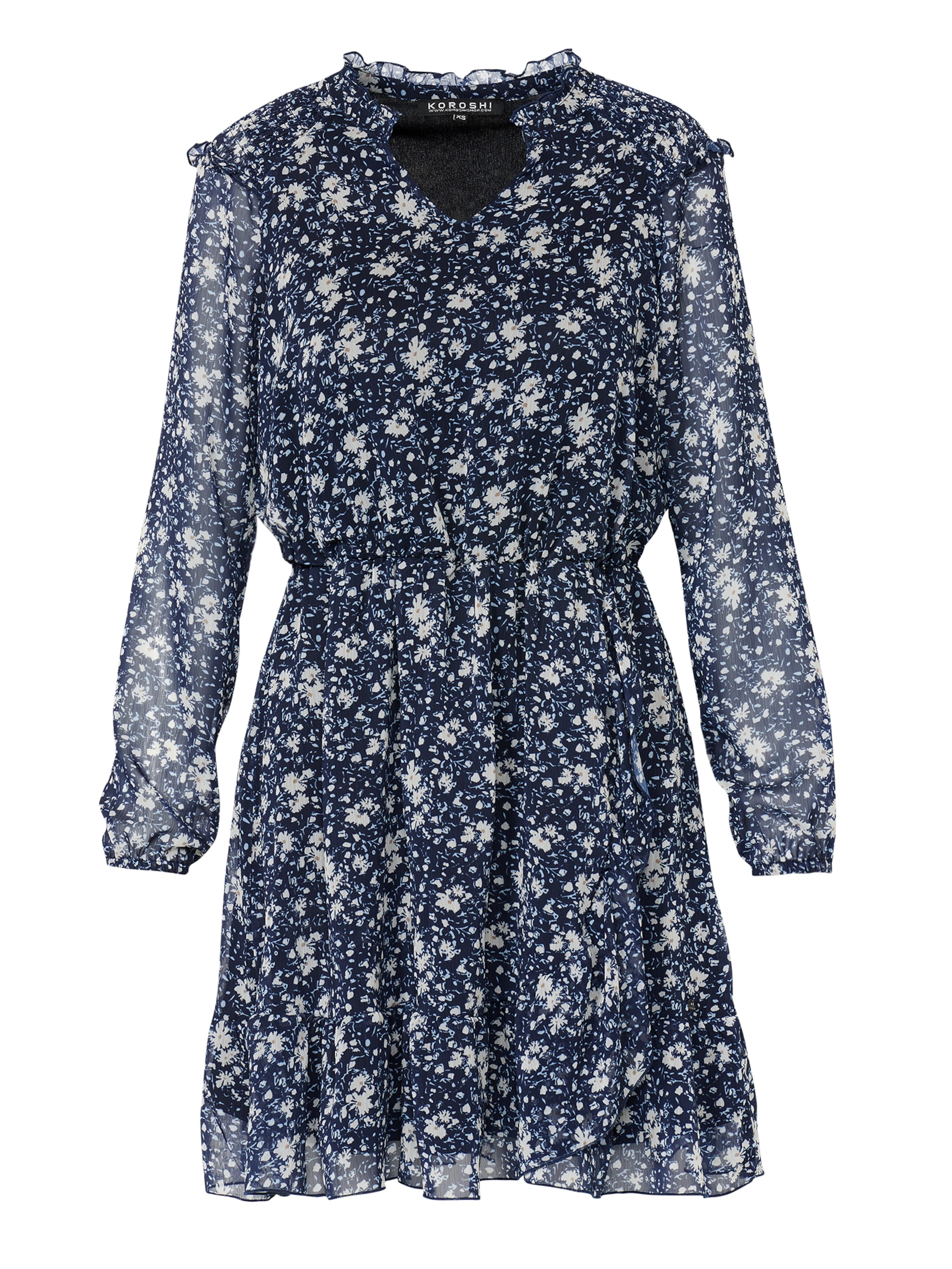 KOROSHI Kleid in Blau: Vorderseite